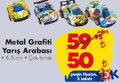 GOKİDY OYUNCAK METAL GRAFİTİ YARIŞ ARABASI GOKİDY OYUNCAK METAL GRAFİTİ YARIŞ ARABASI